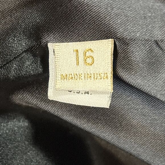 Fleurette Loro Piana Italian Wool USA Mid Length Coat 16 asymmetrical Zip Lined - Picture 12 of 16